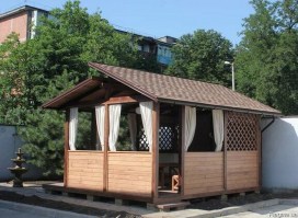 Деревянная беседка для сада, дачи 0896