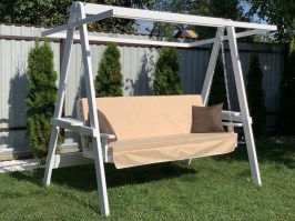 Качели садовые ЭКО 0090 (с матрасом серии ПРЕМИУМ)