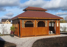 Беседка садовая из дерева 1112