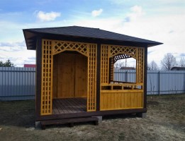 Беседка садовая деревянная 1104