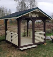 Прямоугольная беседка 0842