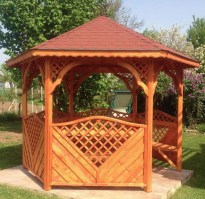 Беседка садовая деревянная 0530