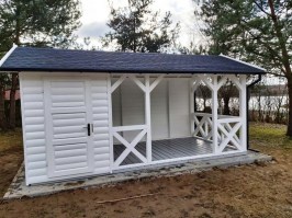 Беседка с хозблоком 0927