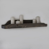 Полка с бортиком из массива сосны 0006