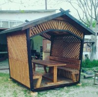 Беседка садовая деревянная 1081
