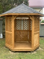 Беседка садовая деревянная 1225