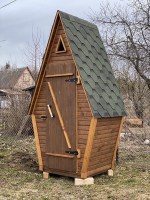 Туалет деревянный для дачи 0042