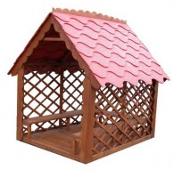 Сетчатый деревянный домик для детей 0022