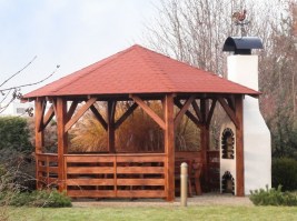 Беседка садовая деревянная 0300