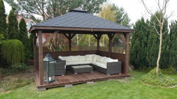 Беседка садовая из дерева 0751