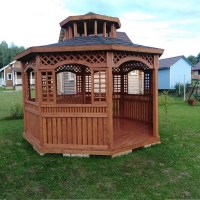 Беседка садовая деревянная 0459