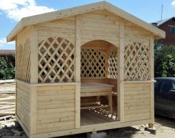 Беседка садовая деревянная 0506