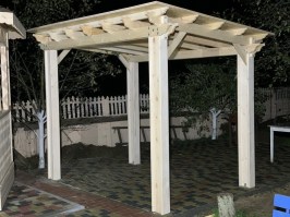 Навес садовый из дерева 0779