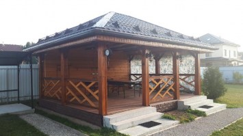 Деревянная садовая беседка 1191