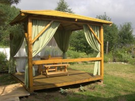 Беседка деревянная садовая 0238