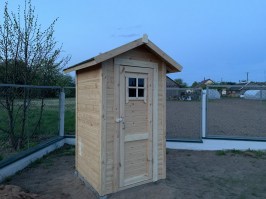 Туалет деревянный для дачи 0038