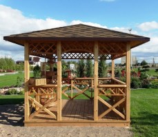 Беседка деревянная 0835