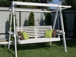 Качели садовые из массива сосны ЭКО 0108