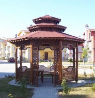 Беседка садовая из дерева 0439