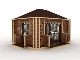 Беседка прямоугольная 0434