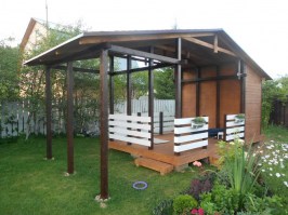 Деревянная беседка для сада, дачи 0868