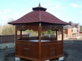 Деревянная беседка 0688