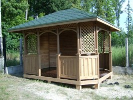 Беседка деревянная садовая 0857