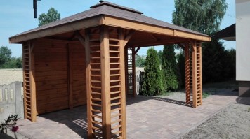 Беседка деревянная садовая 0556