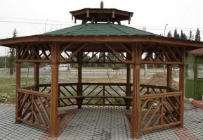 Беседка овальная 0375