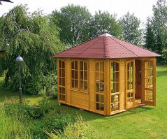 Беседка застекленная квадратная 0524