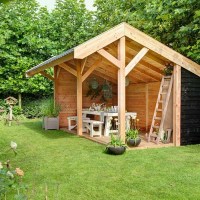 Беседка садовая из дерева 0858