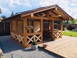 Беседка садовая из дерева 1125