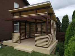 Беседка садовая из дерева 0458