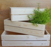 Комплект из 3-х деревянных ящиков 0020