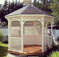Беседка садовая с перголами 0517