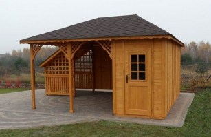 Беседка с хозблоком 1213