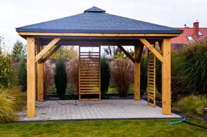 Беседка - навес садовый из дерева 0645