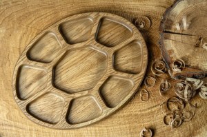 Менажница овальная (дуб) 0017