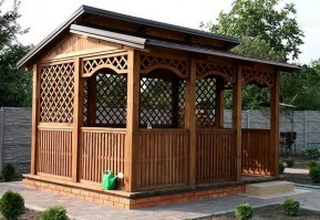 Деревянная беседка для сада, дачи 0742