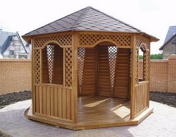 Беседка садовая из дерева 0787