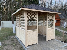 Беседка садовая из дерева 0717