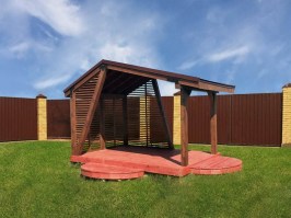 Беседка садовая из дерева 1197