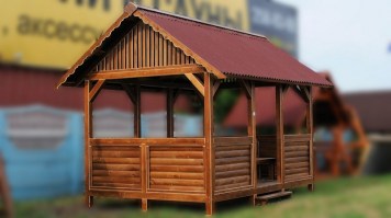 Беседка садовая деревянная в Минске 0531