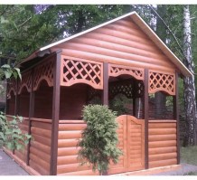 Деревянная беседка для сада, дачи 0669