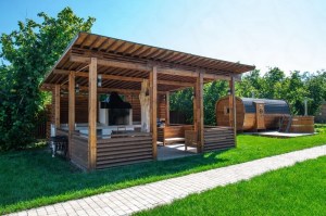 Беседка садовая из дерева 0615