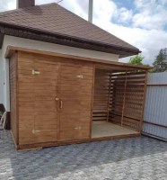 Дровник для дачи 0060