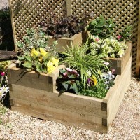 Деревянные грядки (декоративные) 0030