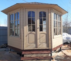 Застекленная беседка 0852