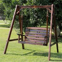 Качели садовые из дерева 0025