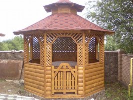 Беседка садовая из дерева 0825